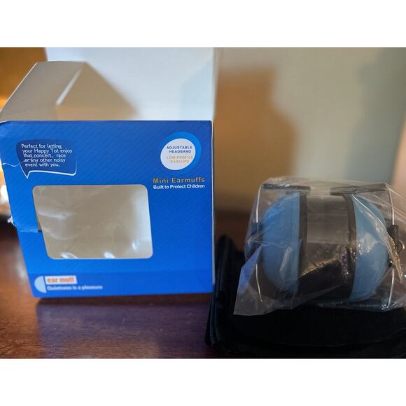 NEW Muffy Infant Child Hearing Protection Travel Ear Muffs & Bag Mini Earmuffs - Picture 7 of 11